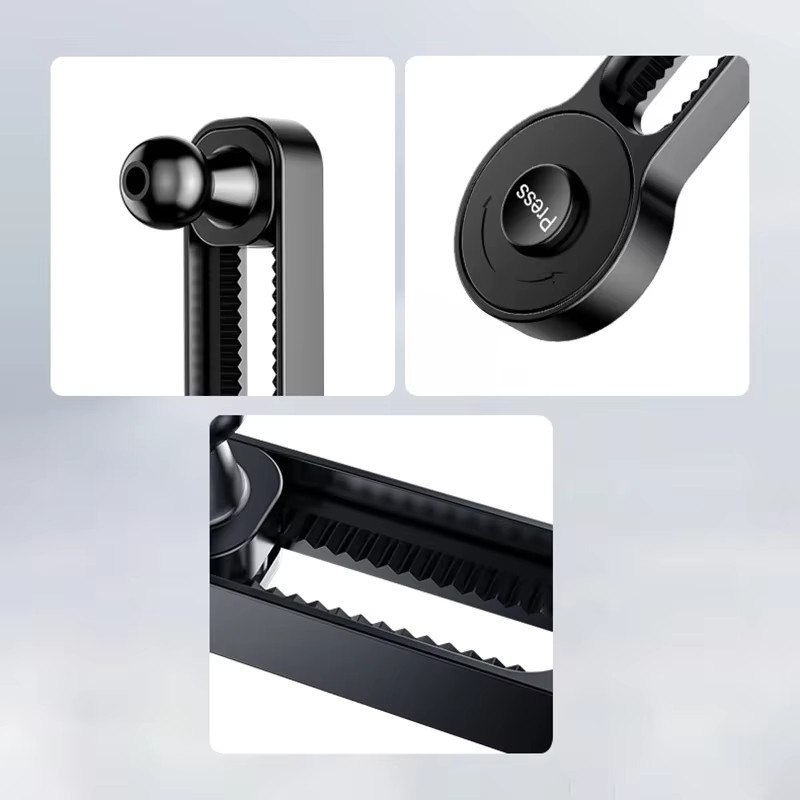 Verstellbare 360 Grad drehbare Verlängerungsstange für Autotelefonhalterungen in Schwarz, passend für 17 mm Kugelhalter und Auto-Displays - Bild 5