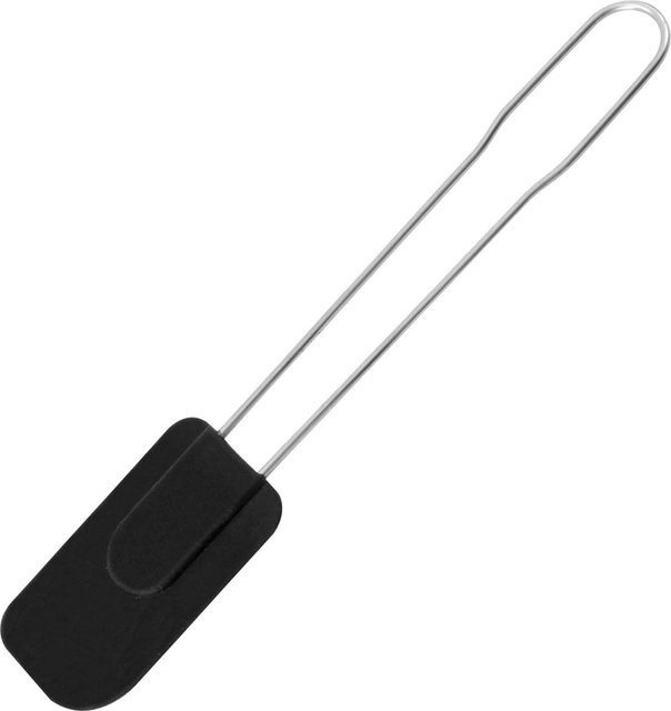 FMprofessional Profi-Teigschaber aus Silikon und Edelstahl in Schwarz, Länge: 29,5 cm - Bild 1
