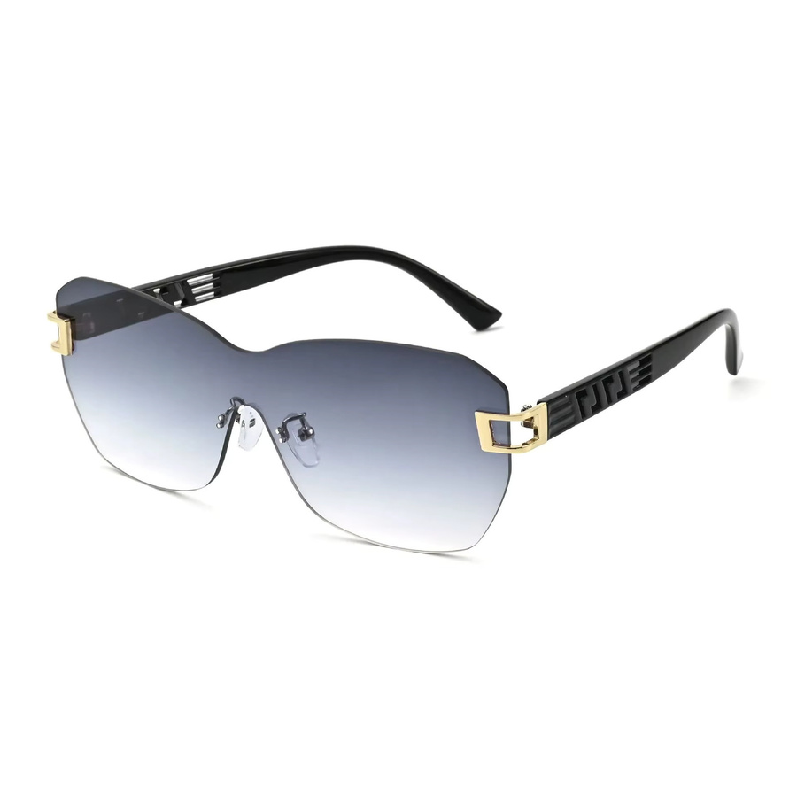DIXSG DS-8236 Sonnenbrille Oversize, randlos, Damen - Bild 2