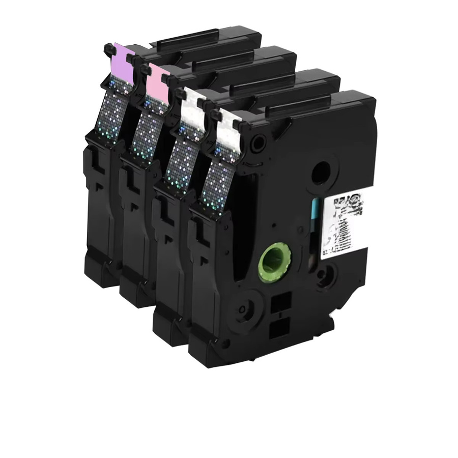4er-Pack Brother TZe-231L1 131L1 Etikettenband Laser-Glitzer in Multicolor, 12 mm x 8 m, kompatibel mit Brother PT-D210, PT-H110 und PT-710BT - Bild 4