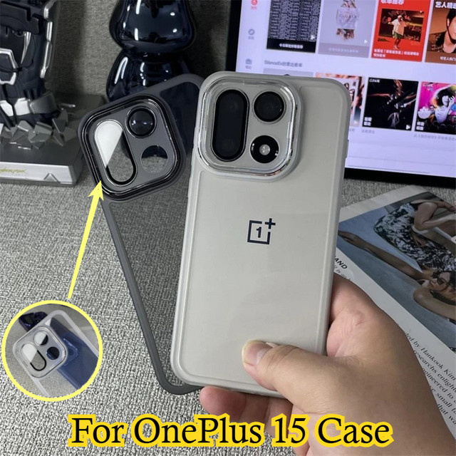 Transparente Silikonhülle für OnePlus 15 13T 12 Ace 6 5 3 2 Pro mit vollständigem Kameraschutz und stoßfester Abdeckung - Bild 1