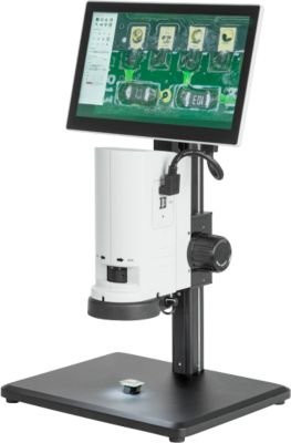 KERN Videomikroskop OIV-255 mit 12 Zoll LC-Display, 2 MP Kamera, 1920 x 1080 px Auflösung, 0,7-5 x Zoom, HDMI und USB Anschluss - Bild 1