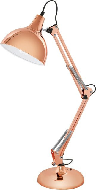 Eglo Tischleuchte Borgillio aus Stahl in Kupfer mit E27 Fassung und verstellbarem Design - Bild 1