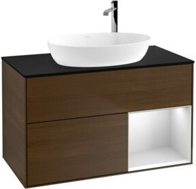 V&B Waschtischunterschrank Finion 100 in Weiß lackiert, B/T/H: 100 x 50,1 x 50,1 cm - Bild 1