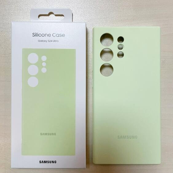 Stoßfeste Silikon Schutzhülle für Samsung Galaxy S24 Ultra in Limette - Bild 1