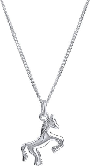 Zeeme Halskette 925 Silber, Motiv Pferd, Kinder, 36/38 cm - Bild 1