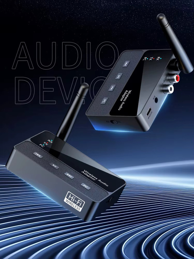 KEBIDUMEI Bluetooth 6.0 Empfänger und Sender, Wireless Stereo Audio Adapter mit 3,5 mm Klinkenanschluss, Schwarz - Bild 5