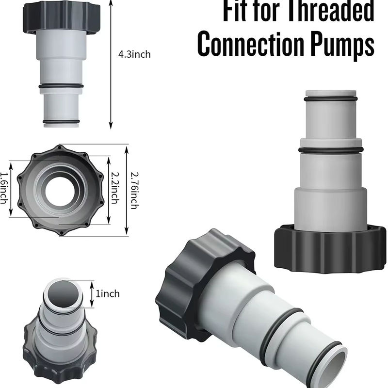 Intex Schwimmbad-Rohrschlauchhalter und Ersatzschlauchadapter für oberirdische Pools und Filterpumpen - Bild 5