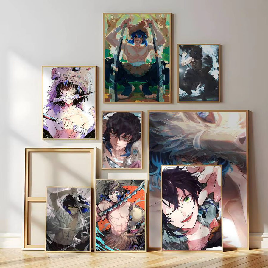 Wasserdichtes Anime Inosuke Hashibira Poster als selbstklebendes Wandbild in Mehrfarbig - Bild 2