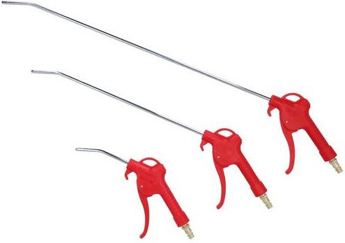 KS Tools Druckluft-Ausblaspistolen-Satz 3-teilig in Rot - Bild 1