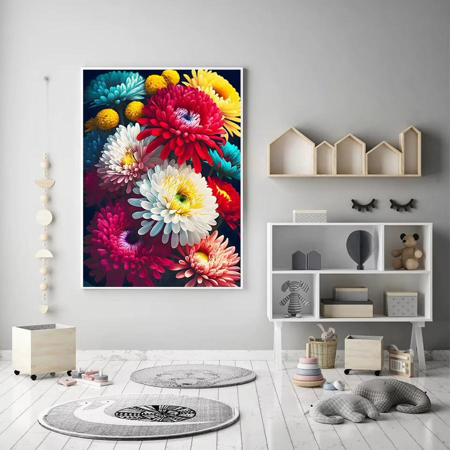 YUTTEE Diamond Painting Pfingstrose Blumen Wandbild mit Strass Mosaik Stickerei, Multicolor, B/H: 30 x 20 cm - Bild 2