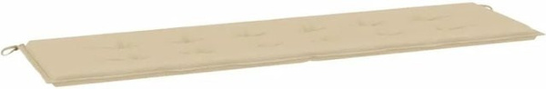vidaXL Gartenbank-Auflage Beige aus wasserabweisendem Oxford-Gewebe, B/T/H: 180 x 50 x 3 cm