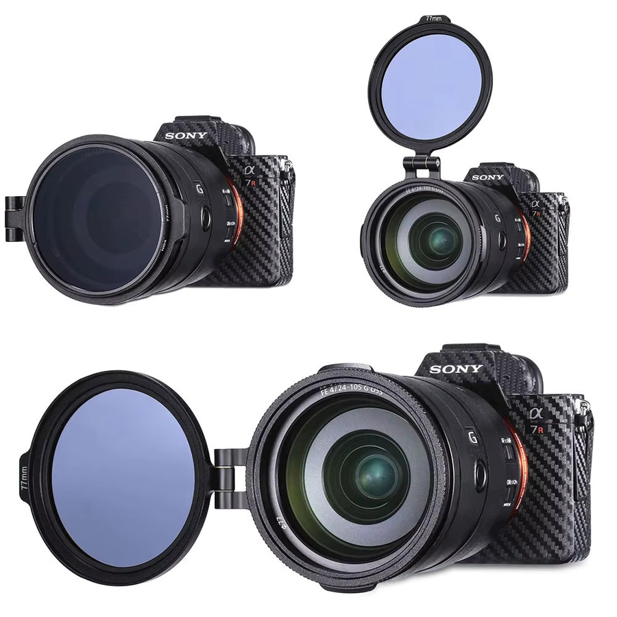 Lightpro ND-Filter Schnellwechsel-Flip-Halterungsring RFS Objektivfilter-Schaltbügel für Sony Canon Nikon DSLR-Kameras in Schwarz - Bild 4