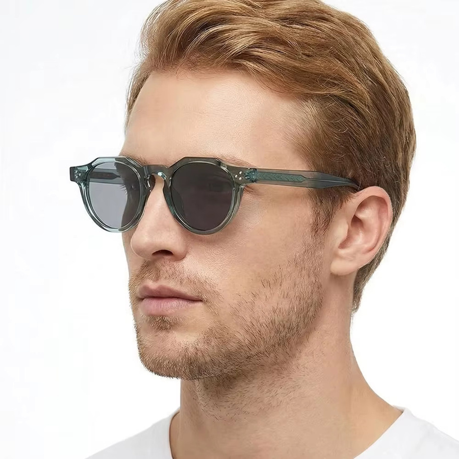 FUQIAN Sonnenbrille, rund, Vollrand, Kunststoff, Unisex - Bild 2