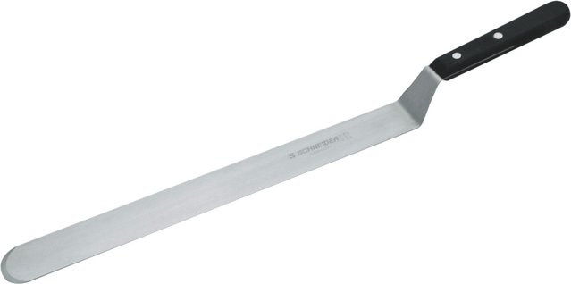 Schneider Winkelpalette Teigschaber in Schwarz und Silber, L: 50 cm, B: 3,4 cm - Bild 1