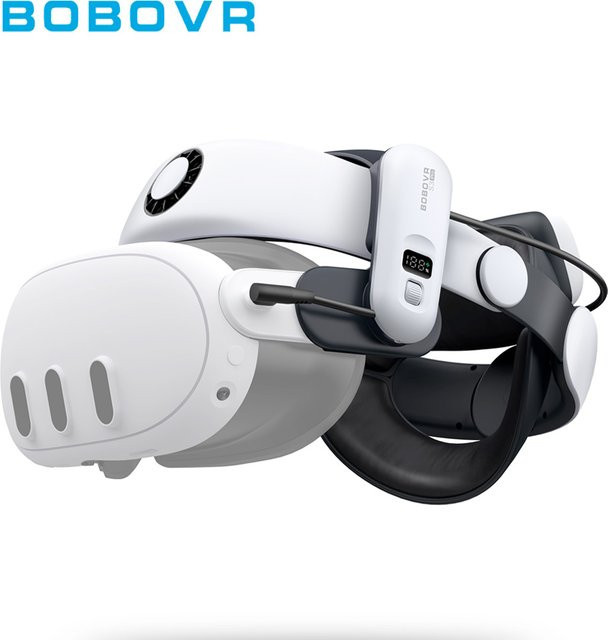 BOBOVR S3 Pro Akku-Kopfband mit integrierter Kopfklimaanlage für Meta Quest 3 und Quest 3S, 10000 mAh - Bild 1