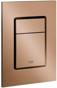 Grohe Abdeckplatte Skate Cosmopolitan S für Dual Flush in Sunset Gold gebürstet, senkrechte Montage - Bild 1