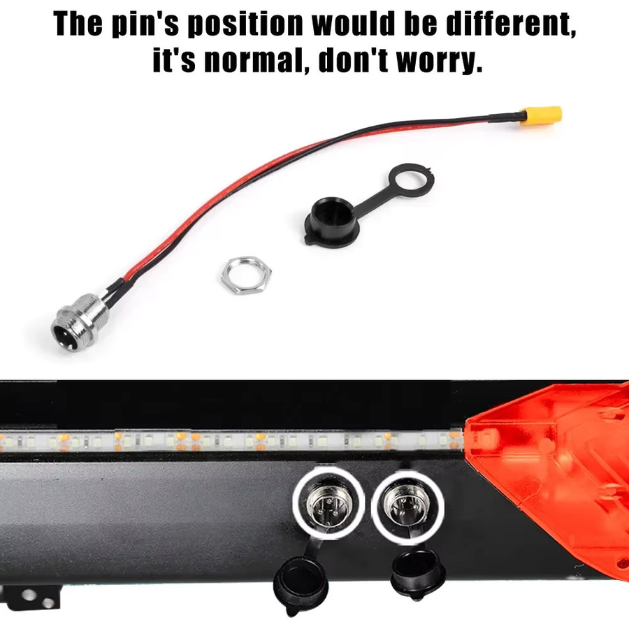 GX16 3-Pin Ladeanschluss mit XT60 und XT30 Steckverbinder für VSETT und ZERO Elektroroller von Speedual - Bild 2