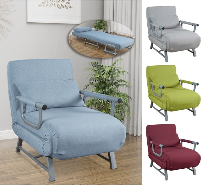Kolino VCM Schlafsessel aus Polyester-Stoff mit Schlaffunktion, H x B x T: 95 x 64 x 78 cm - Bild 1