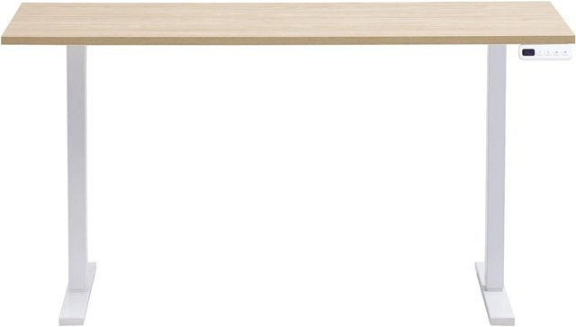 Schildmeyer Schreibtisch Arezzo in Eiche mit Chevron-Dekor, B/T/H: 138 x 117,2 x 60 cm - Bild 1