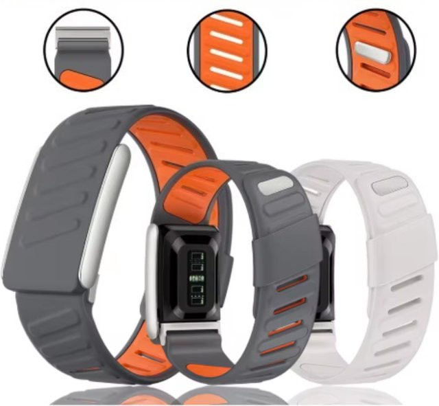JBAILI Uhrenarmband Silikon, Weiß, Wasserdicht - Bild 1