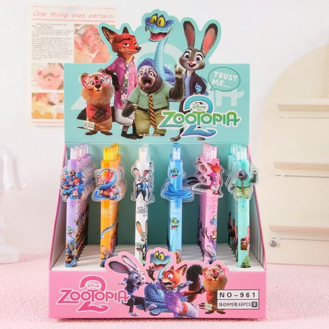 Disney Zootopia 2 Set mit 48 Klick-Kugelschreibern in Mehrfarbig - Bild 1