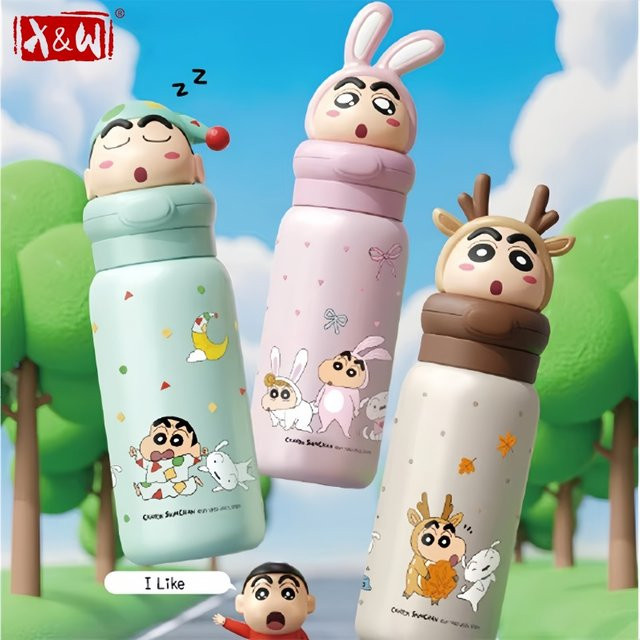 XW Crayon Shin-Chan Thermosbecher aus Edelstahl, vakuumisolierte Kinder-Trinkflasche in Multicolour - Bild 1