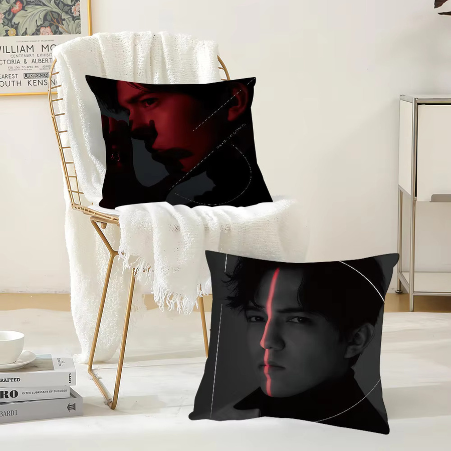 Singer D-Dimash K-Kudaibergen Kissenbezug, Schwarz, 30 x 30 cm - Bild 2