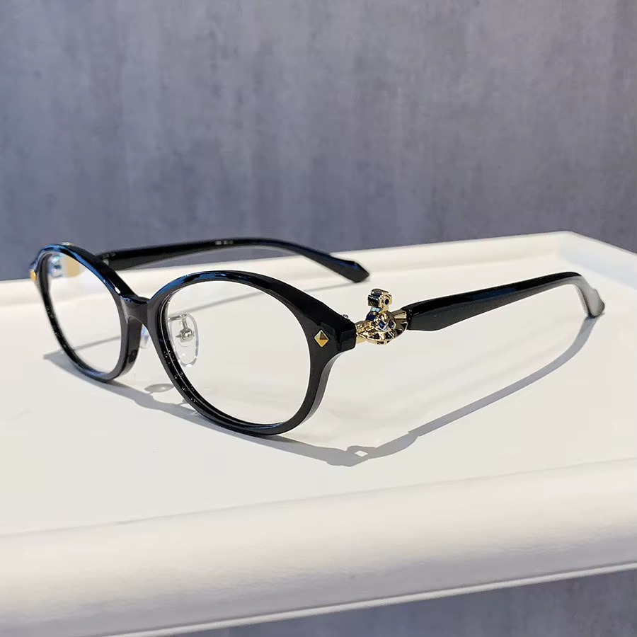 RELEN Brille, Damen, oval, Vollrand, Metall, schwarz - Bild 2