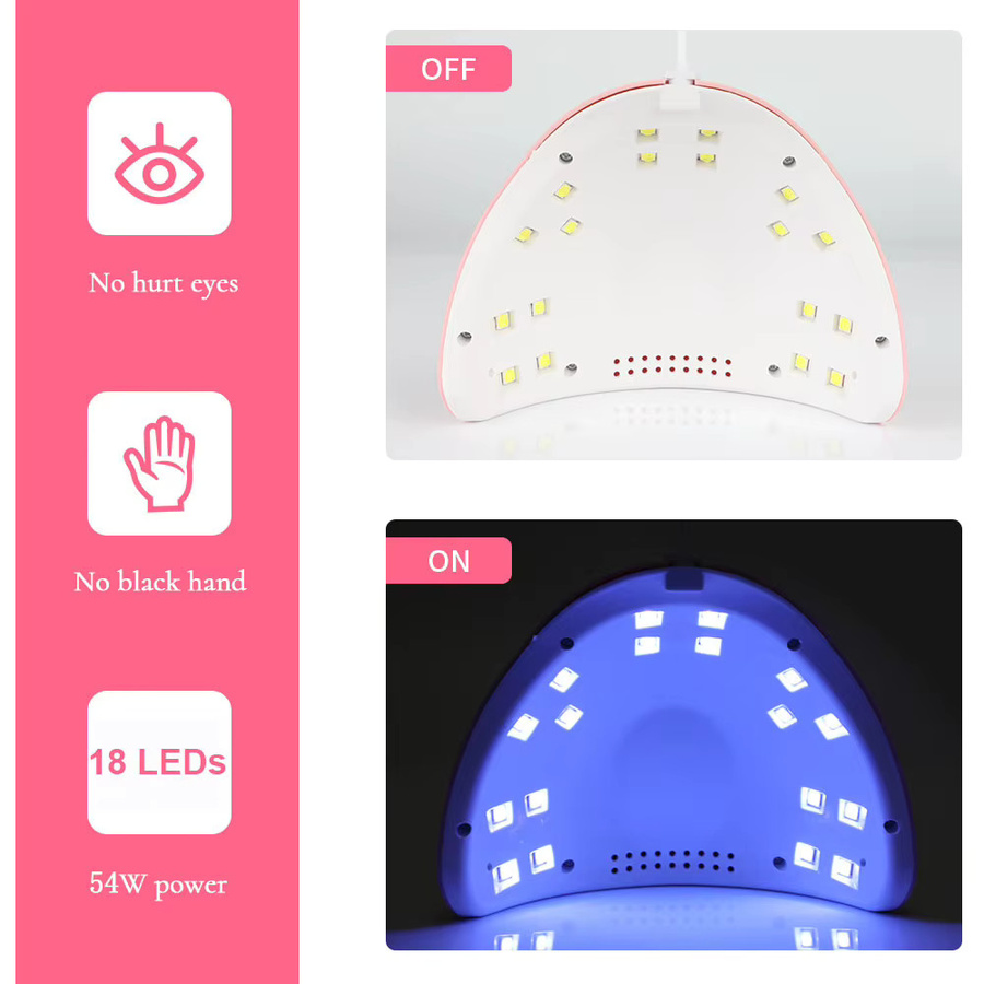 LULAA Nagel Trockner Lampe, UV/LED, USB-Ladung, Unisex - Bild 2