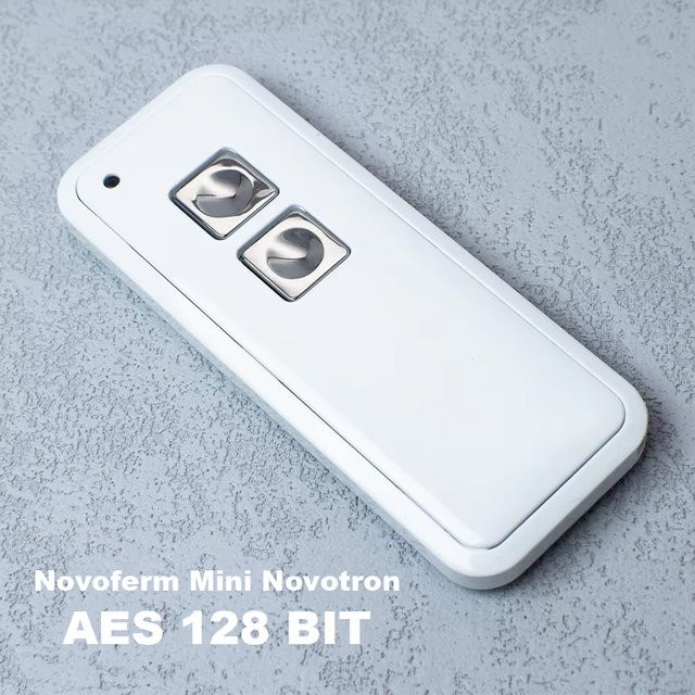 Novoferm Mini-Novotron Handsender Garagentor-Fernbedienung AES 128 Bit 433,92 MHz in Weiß - Bild 1