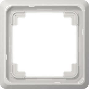 Jung 1-fach Rahmen für waagerechte oder senkrechte Montage in Grau oder Weiß CDP 581 LG - Bild 1