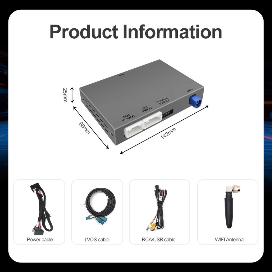 AUTOABC Kabelloses CarPlay und Android Auto Interface für Peugeot 308 408 508 SMEG sowie Citroen Berlingo C4 Cactus Picasso C5 und Opel Corsa - Bild 4