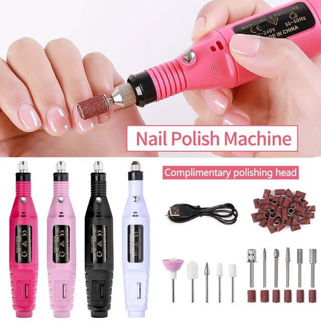 LULAA Nagel Bohrmaschine Set für Maniküre und Pediküre, Unisex - Bild 1