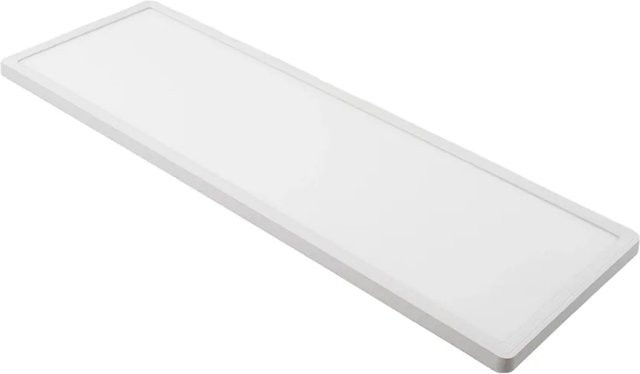 LUXULA LED Panel Deckenleuchte Weiß, 24W, 2200lm, IP44 wassergeschützt, dimmbar mit Fernbedienung, CCT Warm- und Kaltweiß, B: 58 cm, T: 20 cm, H: 1 cm - Bild 1