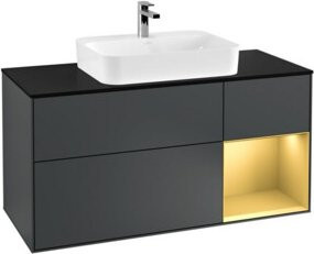 V&B Waschtischunterschrank Finion in Lackoptik, Breite: 120 cm, Tiefe: 50,1 cm, Höhe: 50,1 cm - Bild 1