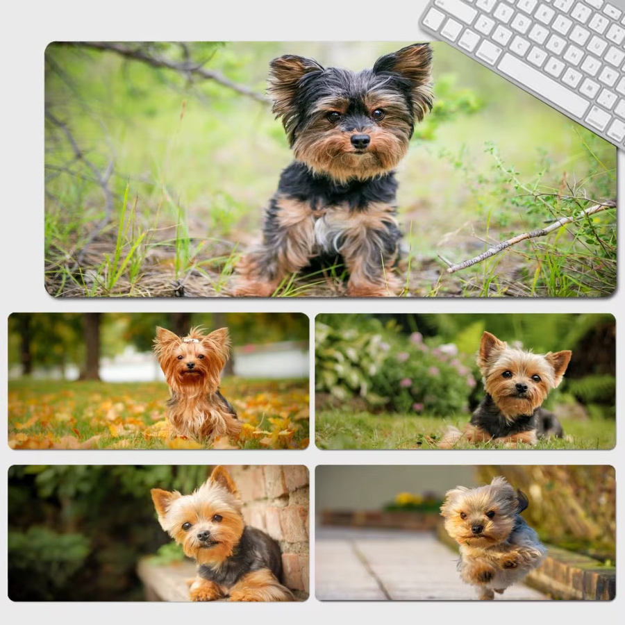 Gaming Mousepad mit Yorkie Hund Animation in Multicolour für PC und Tastatur - Bild 5