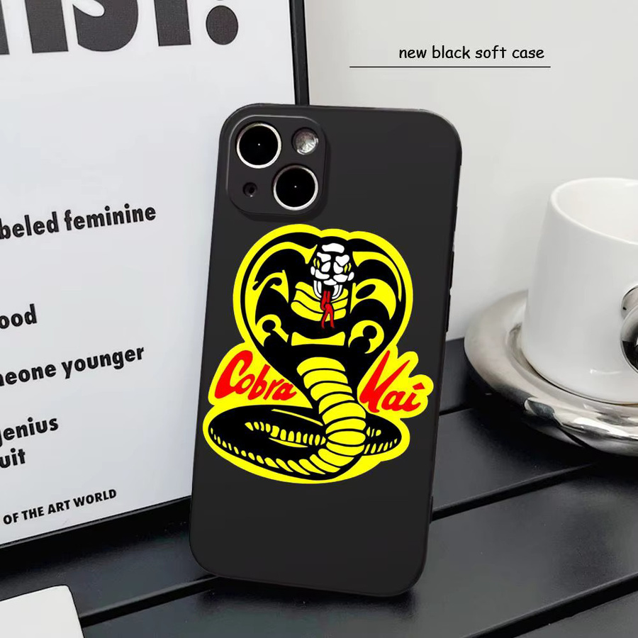 Martial Arts TV C-Cobra K-Kai Handyhülle für iPhone 17 Air 16 15 14 Plus 13 12 11 Pro Max 16e stoßfest mit transparenter HD-Rückseite in Schwarz - Bild 5