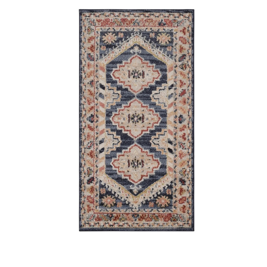 Vercai Rugs Teppich Florence Medaillon in Marineblau und Beige, B: 80 cm, L: 150 cm - Bild 2