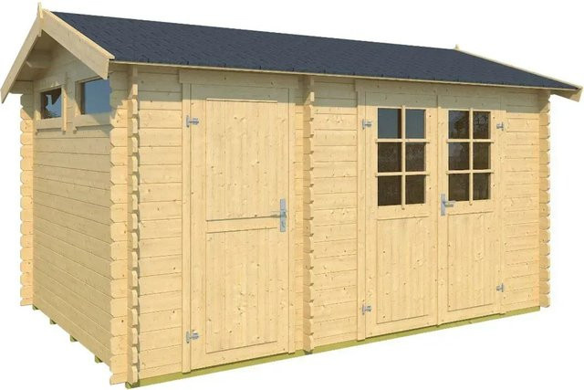Lasita Holz-Gartenhaus William Log Cabin in Natur Braun B: 420 cm, T: 294,6 cm - Bild 1