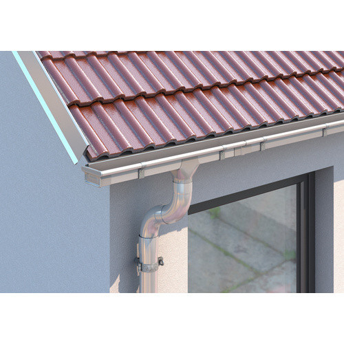 Sarei Kastenrinne aus Aluminium in Silber, Nennweite: 75 mm - Bild 2