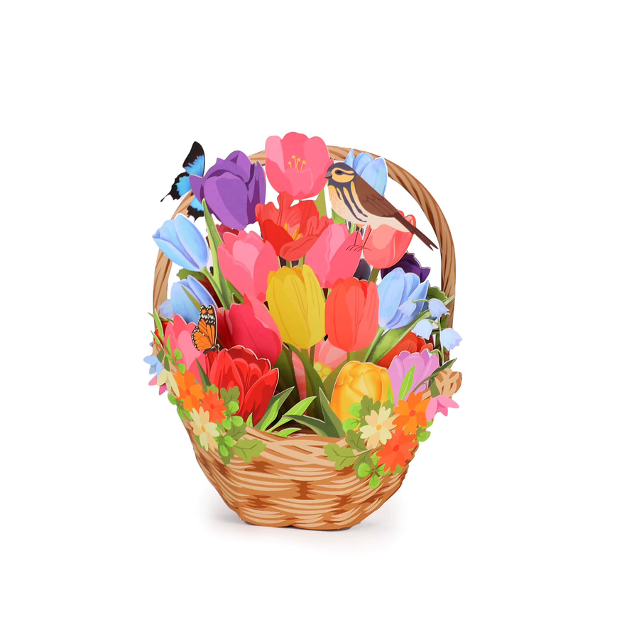Opjoys 3D-Grußkarte mit Tulpen-Blumenstrauß in Mehrfarbig - Bild 2