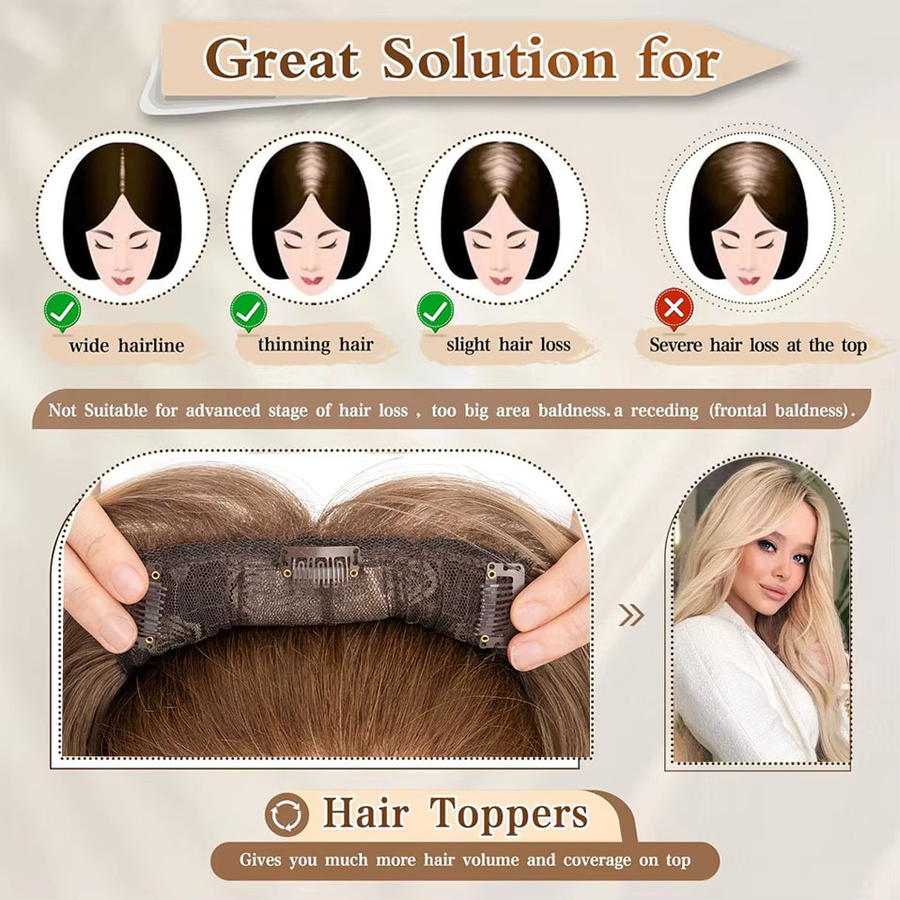 Snoilite Locken-Topper Haarverlängerung, synthetisch, Damen - Bild 5