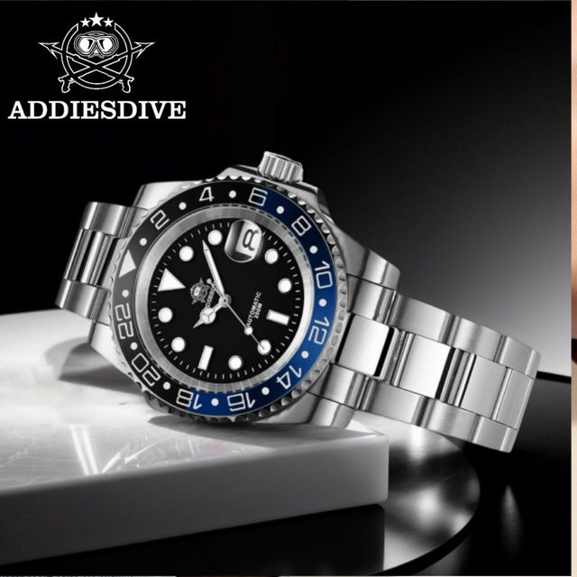 ADDIESDIVE Armbanduhr, Automatik, Edelstahl, Saphirglas, 20 ATM, Herren - Bild 1