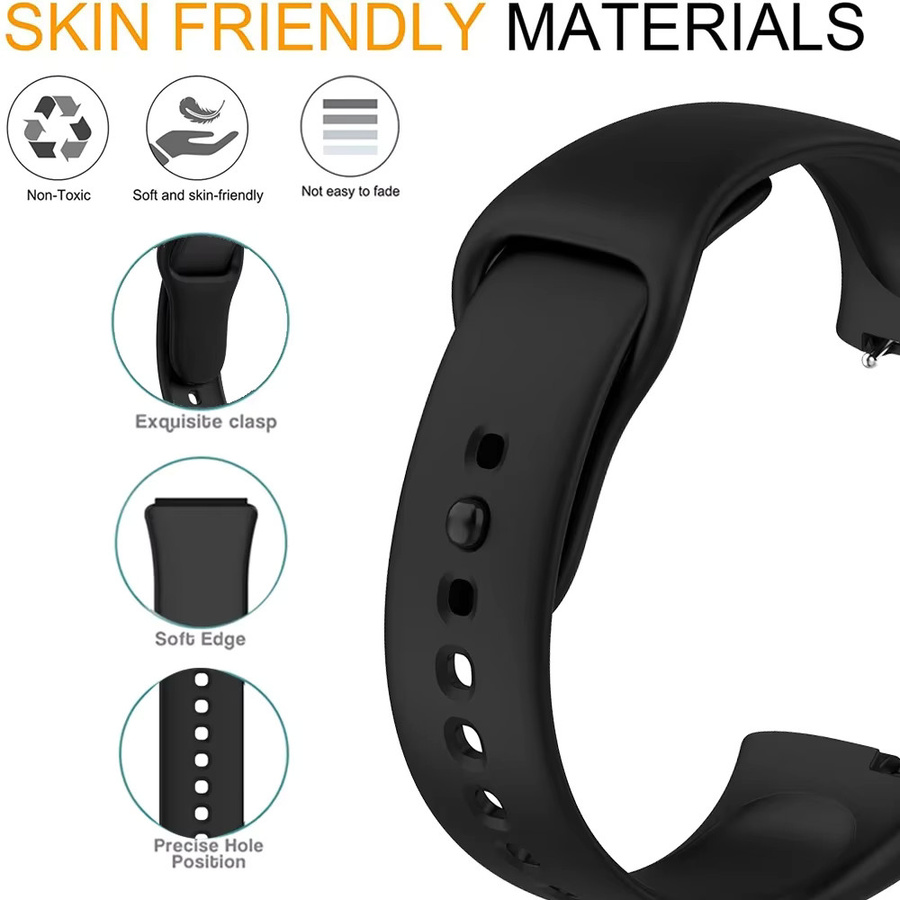 Xiaomi Uhrenarmband Silikon, Schwarz, Redmi Watch 3, Redmi Watch 3 Active - Bild 2