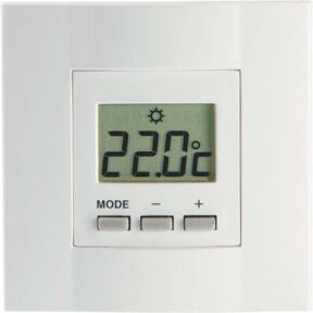 Vitramo Raumthermostat VT D mit 3 Tasten in Weiß B/H/T: 8,0 x 8,0 x 2,3 cm - Bild 1