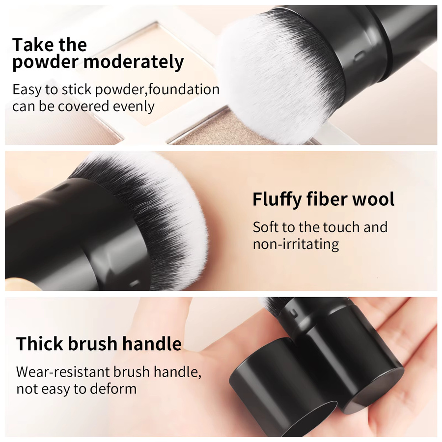 Ronshadow Make-up-Pinsel, Pilzkopf-Pinsel für Puder und Rouge, Unisex - Bild 4