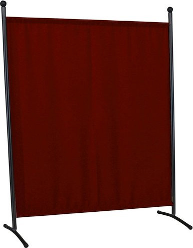 Sichtschutz Paravent von ANGERER FREIZEITMÖBEL aus Stahl und Polycarbonat in Rot, Höhe: 178 cm, Breite: 178 cm - Bild 1