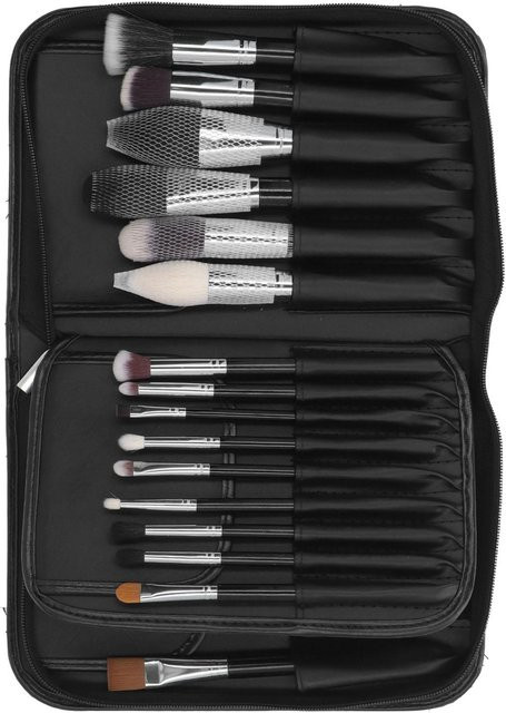 Beautyyy Make-up-Pinselset, 29-teilig, Ziegenhaar, Holzgriff, black - Bild 1