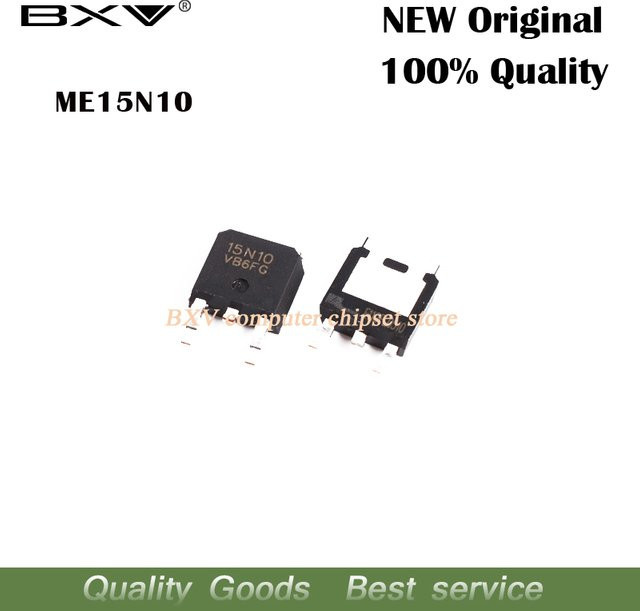 10 Stück BXV ME15N10-G MOSFET Transistor in Schwarz, TO-252 Gehäuse - Bild 1
